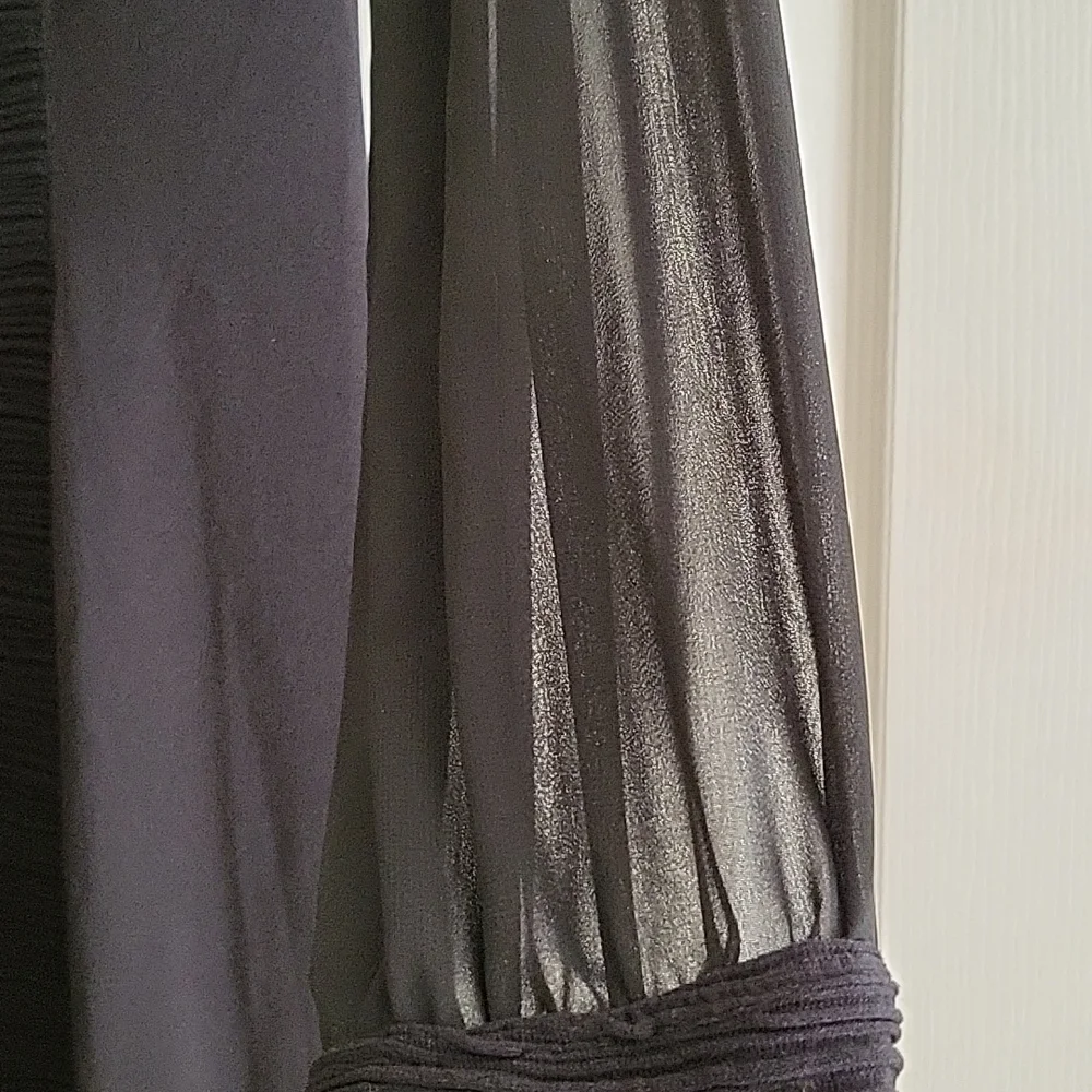 Wolford women's spandex black dress, with see thru sleeves, size S. Black - Picture 5 of 15